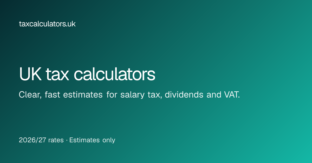 UK Tax Bands 2025/26 Explained | taxcalculators.uk